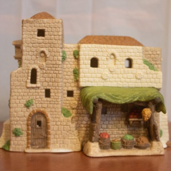 Vintage Dept 56 Little Town of Bethlehem Market Place - Picture 1 of 8